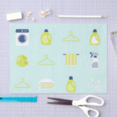 Fresh Laundry Day Pattern 薄葉紙 (クラフト)