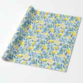 Fresh Lemon Gift Wrapping Paper | Mediterranean ラッピングペーパー (アンロールド)