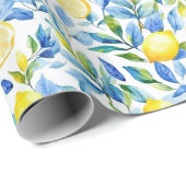 Fresh Lemon Gift Wrapping Paper | Mediterranean ラッピングペーパー (ロールコーナー)