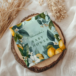 Fresh Lemon Grove Baby Shower スタンダードカクテルナプキン