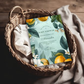 Fresh Lemon Grove Baby Shower 招待状