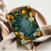 Fresh Lemon Grove Botanical Wedding 招待状