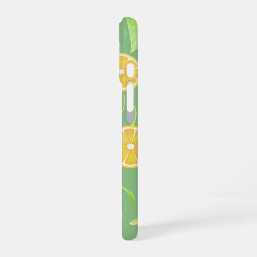 Fresh Lemon & Lime Citrus Phone Case iPhone 16ケース (左側面)