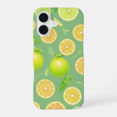 Fresh Lemon & Lime Citrus Phone Case iPhone 16ケース (裏面)