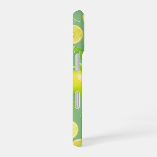 Fresh Lemon & Lime Citrus Phone Case iPhone 16ケース (右側面)