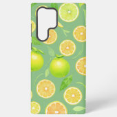 Fresh Lemon & Lime Citrus Phone Case Samsung Galaxyケース (裏面)