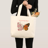 Fresh Lemon Pattern Tote Bag – Citrus Summer Desig ラージトートバッグ (正面(商品))