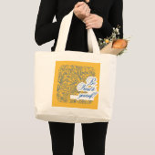 Fresh Lemon Pattern Tote Bag – Citrus Summer Desig ラージトートバッグ (正面(商品))