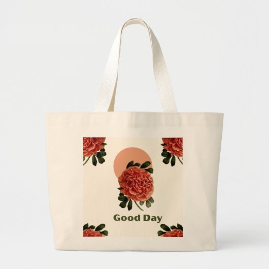 Fresh Lemon Pattern Tote Bag – Citrus Summer Desig ラージトートバッグ (正面)
