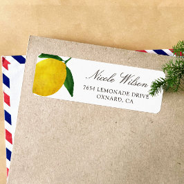 Fresh Lemon return address labes 05 ラベル