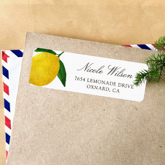 Fresh Lemon return address labes 05 ラベル