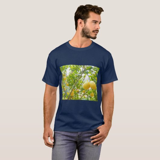 Fresh Lemon Tree Summer Print Tシャツ (正面フル)