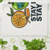 Fresh & Loud Pop‑Art Fruit  キッチンタオル (折り畳み)