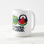 Fresh & Loud Pop‑Art Fruit Classic Mug コーヒーマグカップ (正面右)