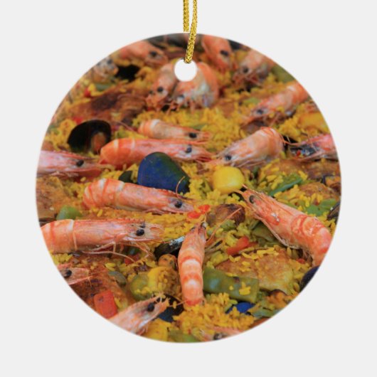 Fresh made Paella ornament セラミックオーナメント (正面)