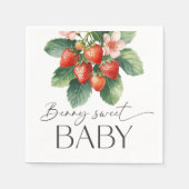 Fresh Market Strawberry Berry Sweet Baby Shower スタンダードカクテルナプキン (正面)