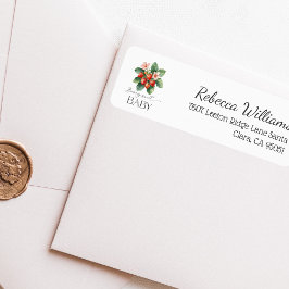 Fresh Market Strawberry Berry Sweet Baby Shower ラベル