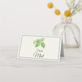 Fresh Mint Mimosa Bar Table Cards プレイスカード