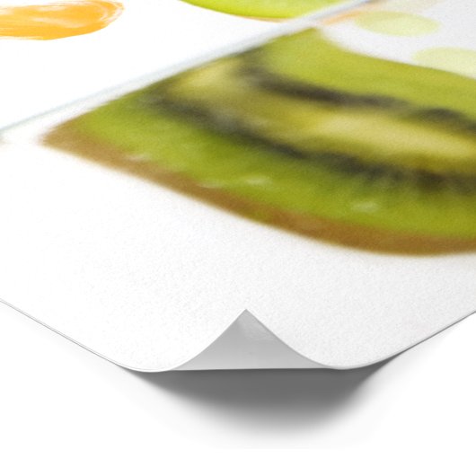 Fresh mixed fruit with apple & orange juice ポスター (角)