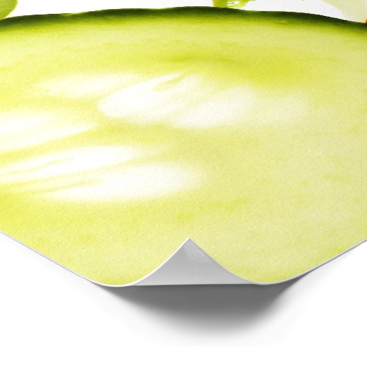 Fresh mixed salad vegetables falling to camera ポスター (角)