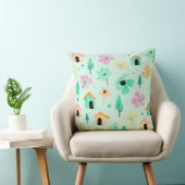 Fresh Modern Floral Pattern Pillow クッション (椅子)