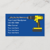 Fresh New Handyman Business Card Template 名刺 (正面)