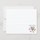 FRESH OFF MARKET CUSTOM Bridal Shower Recipe Card (裏面)