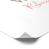 Fresh Off Market Floral Bridal Shower Welcome Sign ポスター (角)