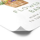 Fresh off Market Flower Bar Green Bridal Shower ポスター (角)