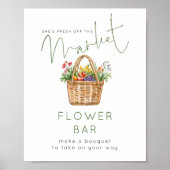 Fresh off Market Flower Bar Green Bridal Shower ポスター (正面)