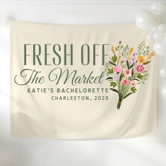 Fresh Off the Market Banner Custom She's Fresh Off タペストリー
