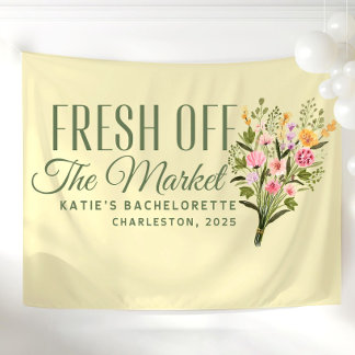 Fresh Off the Market Banner Custom She's Fresh Off タペストリー