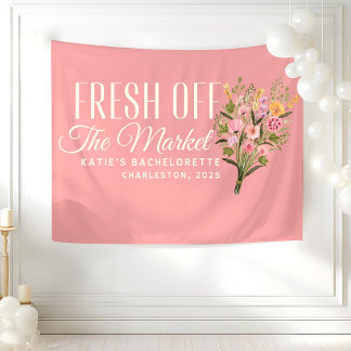 Fresh Off the Market Banner Custom She's Fresh Off タペストリー