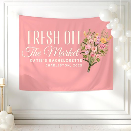 Fresh Off the Market Banner Custom She's Fresh Off タペストリー