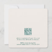 Fresh Off the Market Boho Floral Bridal Shower QR 招待状 (裏面)