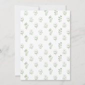 Fresh Off The Market Bouquet Floral Bridal Shower 招待状 (裏面)