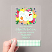 Fresh Off The Market Bridal Shower アクリル招待状 (インサイチュ (ポータブル))