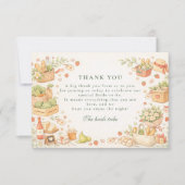 Fresh Off The Market Bridal Shower サンキューカード (正面)