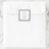 Fresh off the Market Bridal Shower スクエアシール (バッグ)
