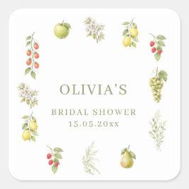 Fresh Off The Market Bridal Shower  スクエアシール