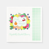 Fresh Off The Market Bridal Shower スタンダードカクテルナプキン (正面)