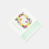 Fresh Off The Market Bridal Shower スタンダードカクテルナプキン (角)