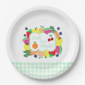 Fresh Off The Market Bridal Shower ペーパープレート (正面)