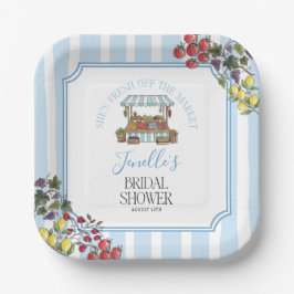 Fresh Off The Market Bridal Shower ペーパープレート
