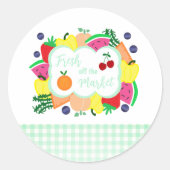 Fresh Off The Market Bridal Shower ラウンドシール (正面)