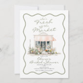 Fresh off the Market Bridal Shower 招待状 (正面)