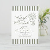 Fresh off the Market Bridal Shower 招待状 (スタンド正面)