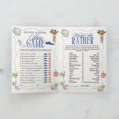 Fresh Off the Market Bridal Shower 4 Games card 招待状 (内部)