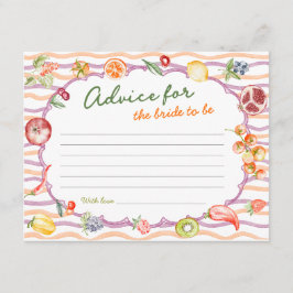 Fresh Off The Market Bridal Shower Advice エンクロージャーカード