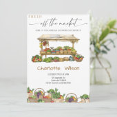Fresh Off The Market Bridal Shower-Farmer’s Market 招待状 (スタンド正面)